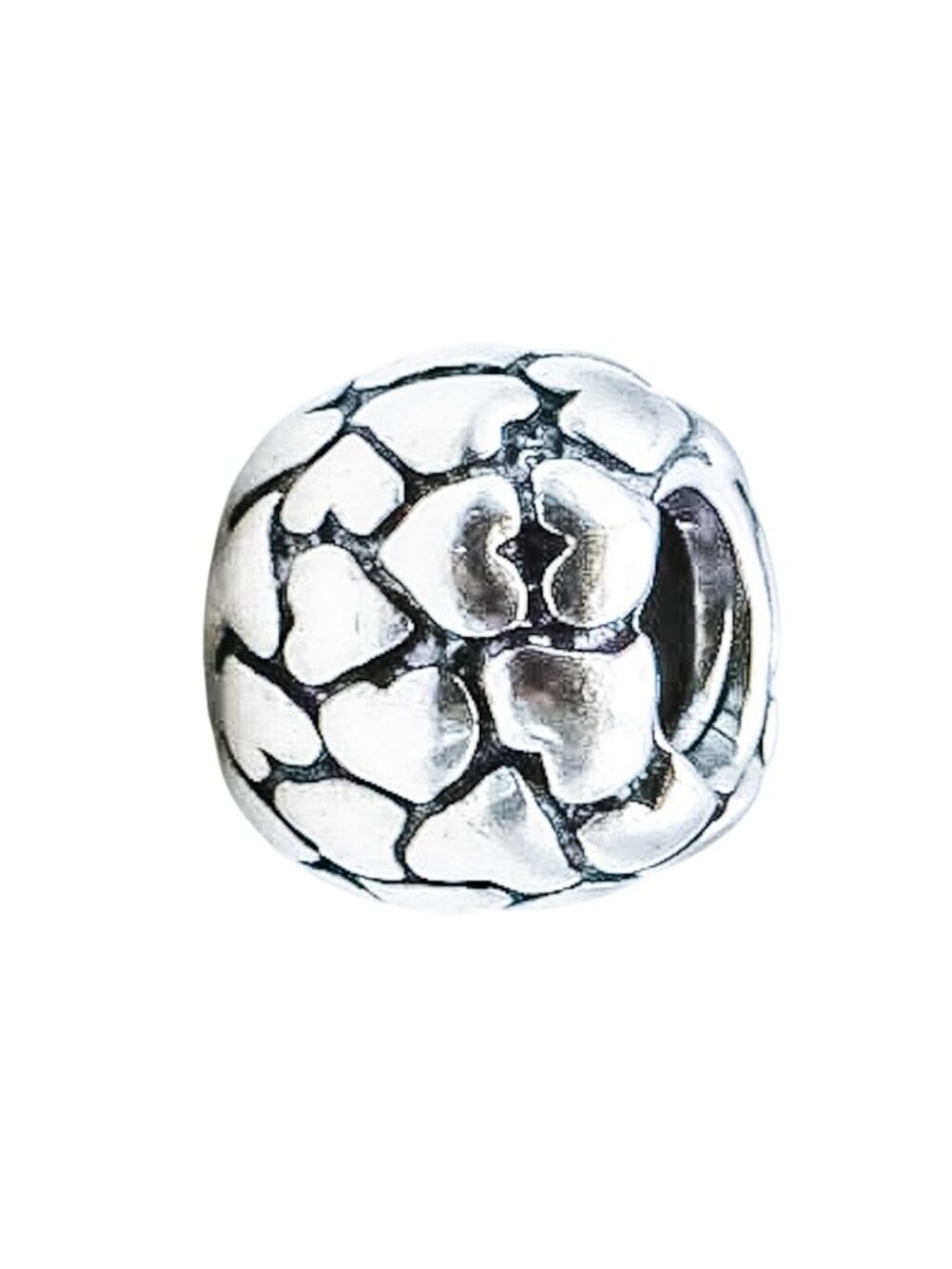 Pandora Lotsa Love Charm Sterling Silver Heart Bead – Retired